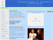 Tablet Screenshot of gimnazjum.jedlina.pl